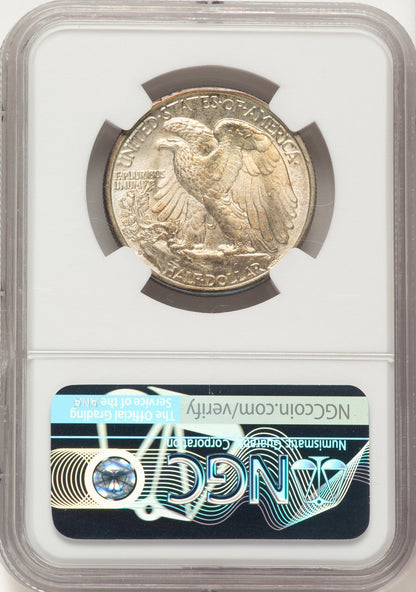 1943-D 50C Walking Liberty Half Dollar NGC MS67+