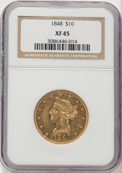 1848 $10 Liberty Eagle NGC XF45