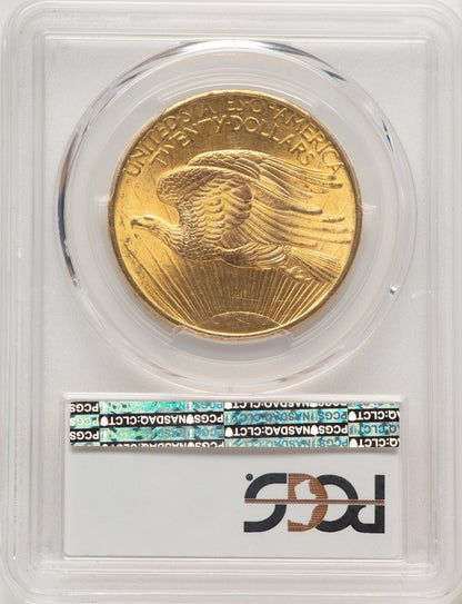 1908 $20 NO MOTTO Saint-Gaudens Double Eagle PCGS MS66
