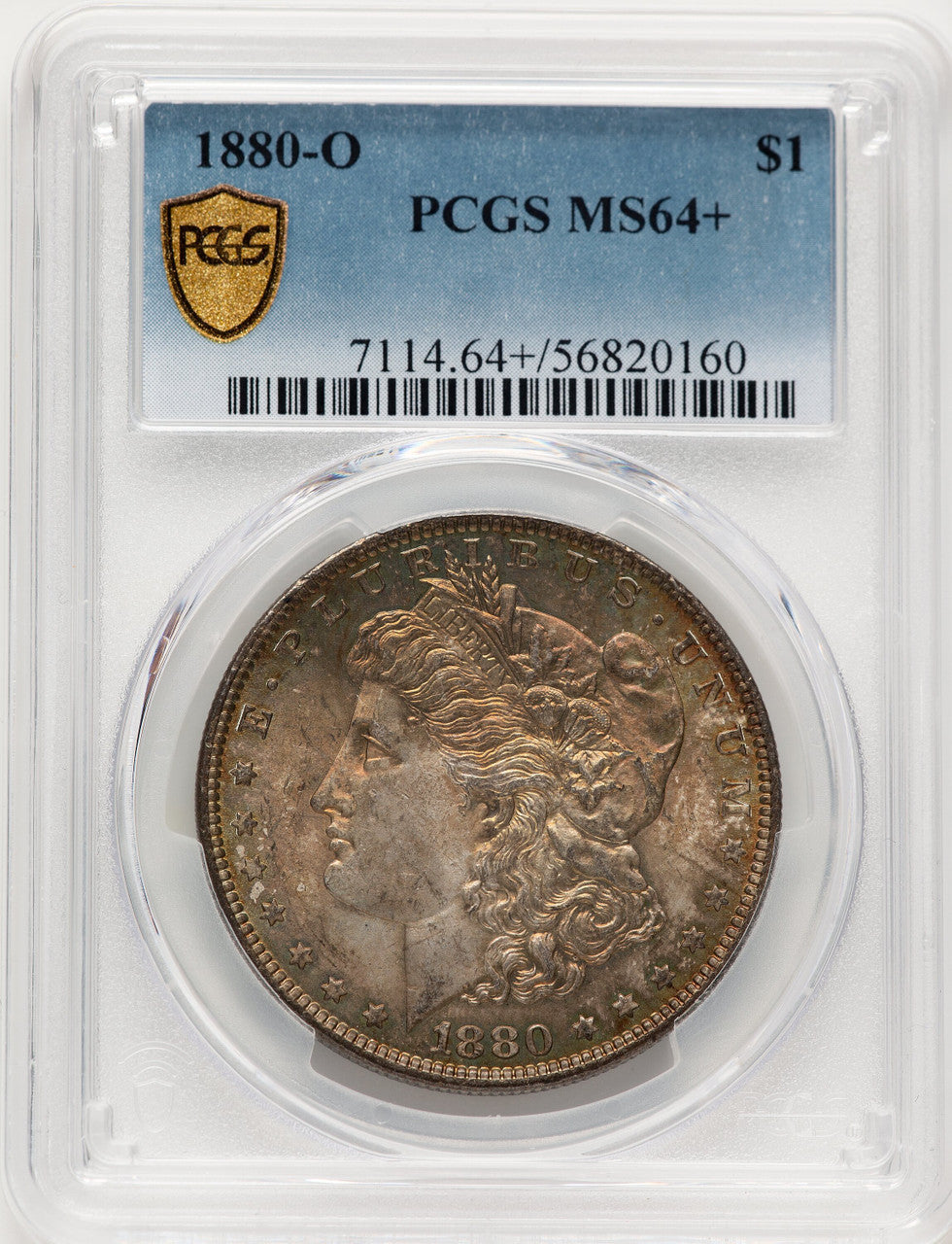 1880-O Morgan Dollar PCGS MS64+