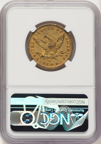 1850-O $10 Liberty Eagle NGC AU53