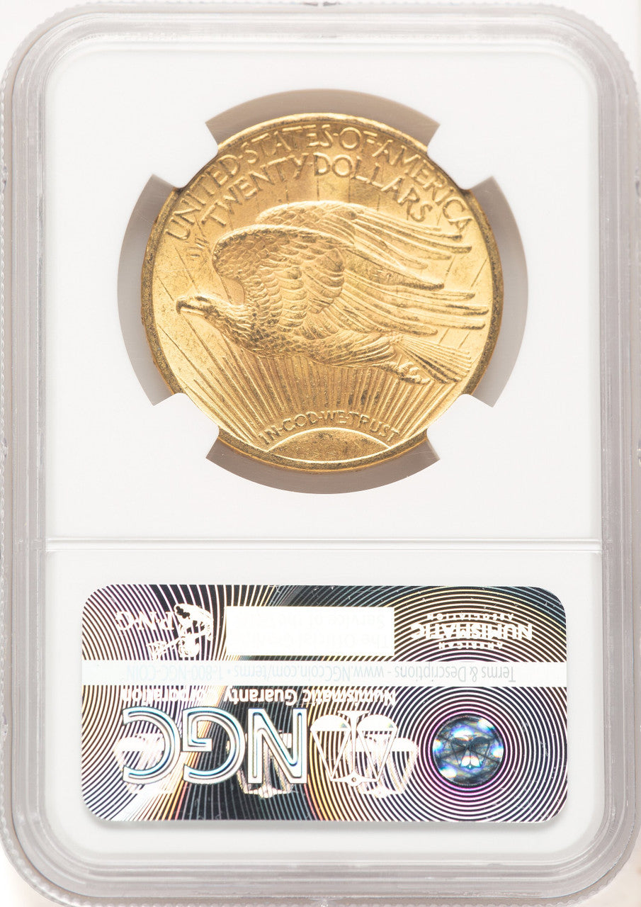 1913 $20 CAC Saint-Gaudens Double Eagle NGC MS63