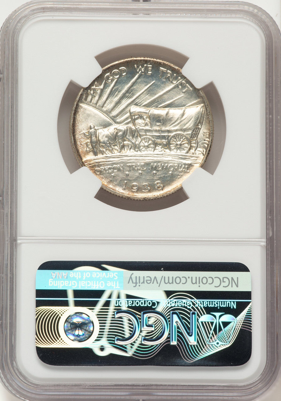 1938-D 50C Oregon Commemorative Silver NGC MS67+