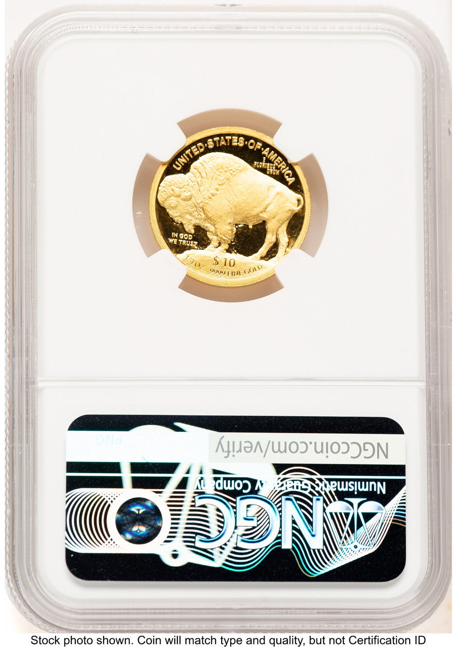 2008-W Proof Gold Buffalo 1/4 oz Brown Label NGC PF70