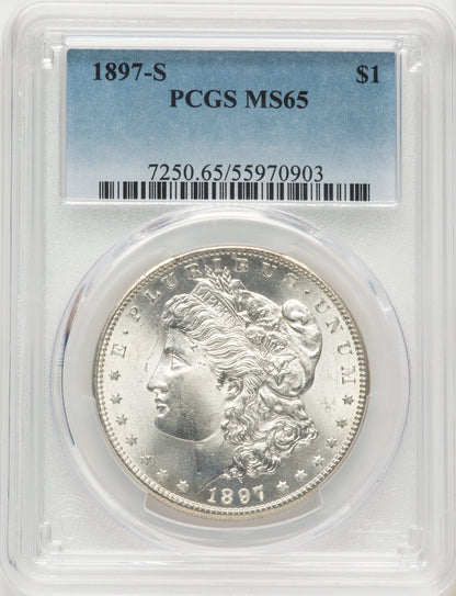 1897-S Morgan Dollar PCGS MS65