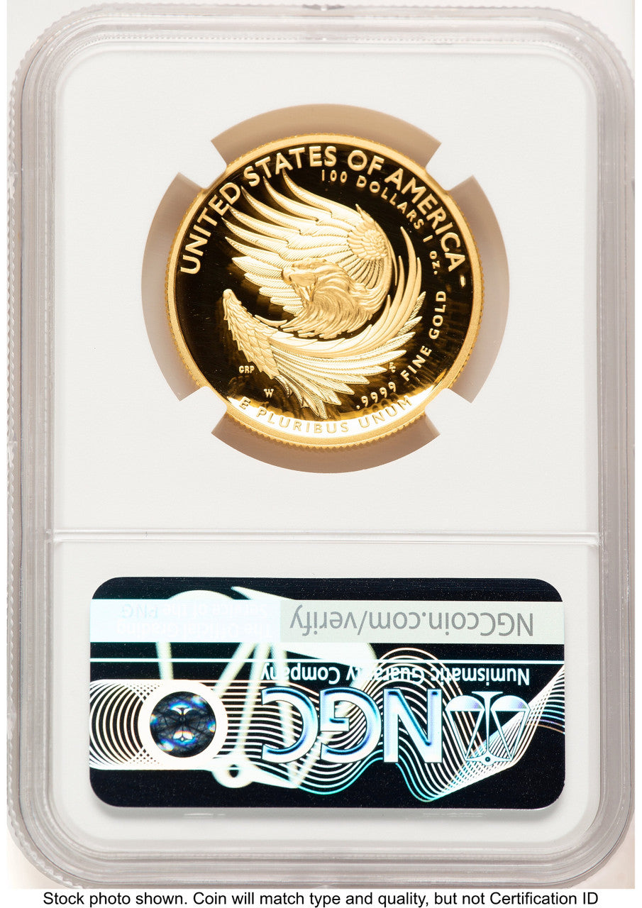 2025-W G$100 American Liberty High Relief ER Kenneth Bressett Red Book NGC PF70 (782126014)