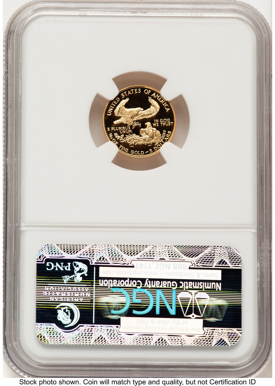 1988-P Proof Gold Eagle 1/10 oz Brown Label NGC PF70 (783189024)