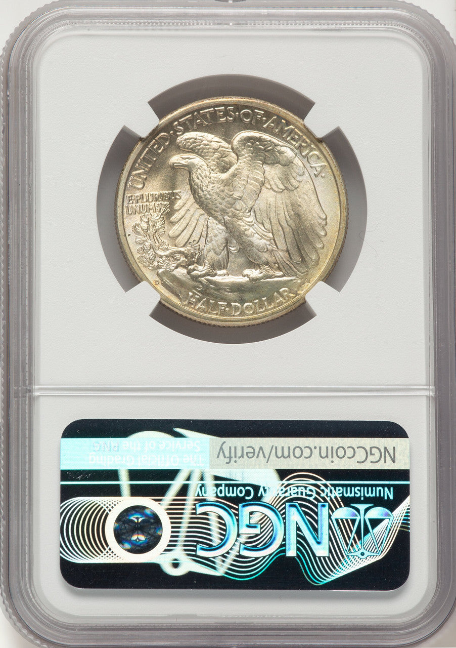 1941-D 50C Walking Liberty Half Dollar NGC MS67