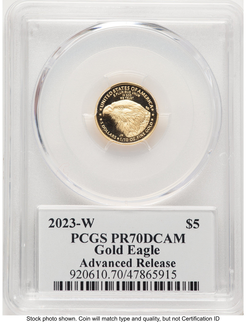 2023-W Proof Gold Eagle 1/10 oz AR David Hall PCGS PR70 (784048007)