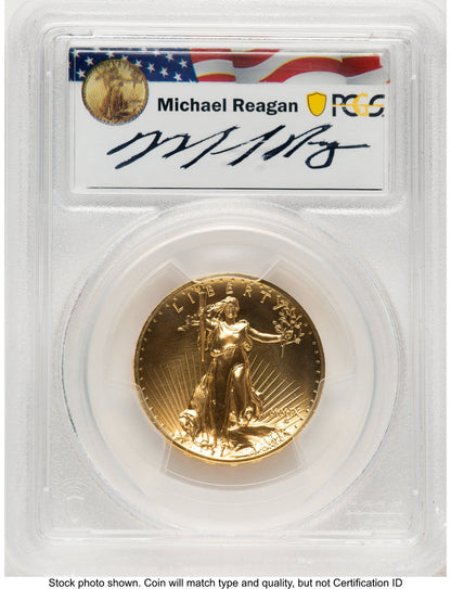 2009 G$20 Ultra High Relief Reagan Legacy Series Michael Reagan PCGS MS70