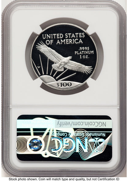 1997-W Proof Platinum Eagle 1 oz Mike Castle NGC PF70