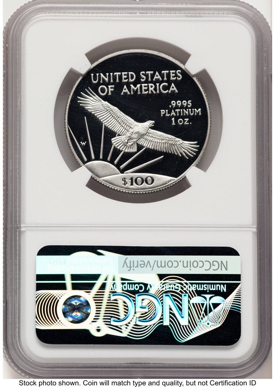 1997-W Proof Platinum Eagle 1 oz Mike Castle NGC PF70