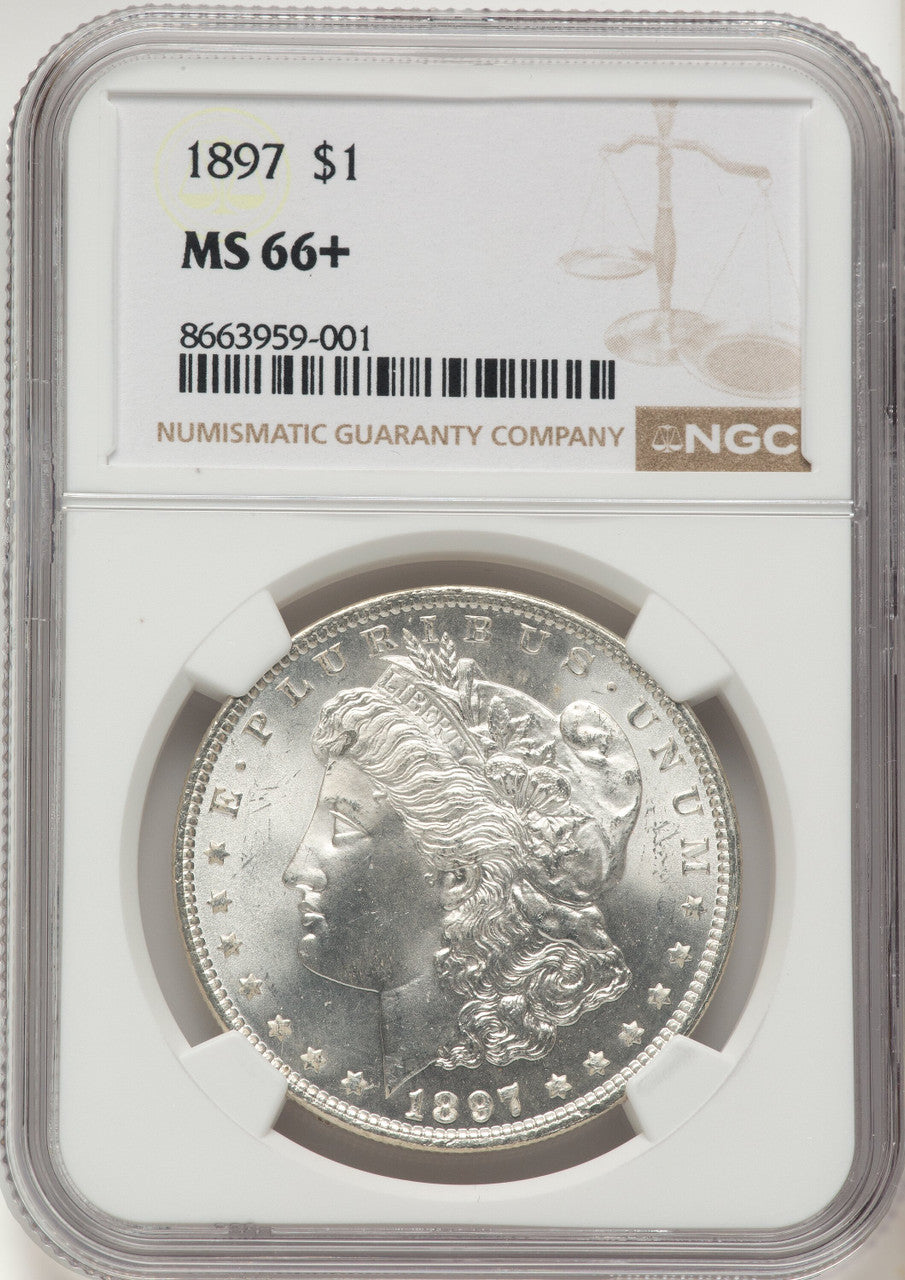 1897 Morgan Dollar NGC MS66+