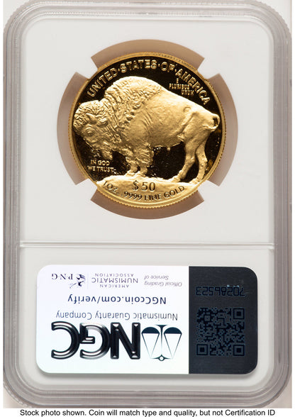 2024-W Proof Gold Buffalo 1 oz ER Mike Castle NGC PF70