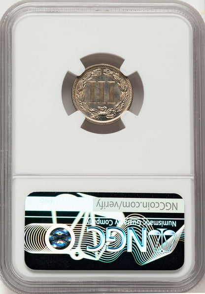 1885 3CN Proof Three Cent Nickel NGC PR66