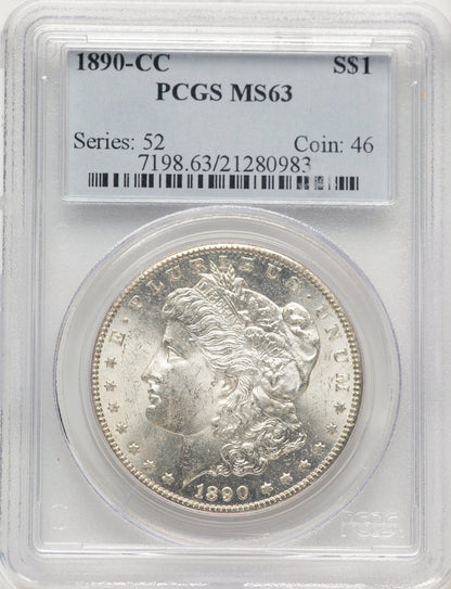 1890-CC Morgan Dollar PCGS MS63 (784478056)