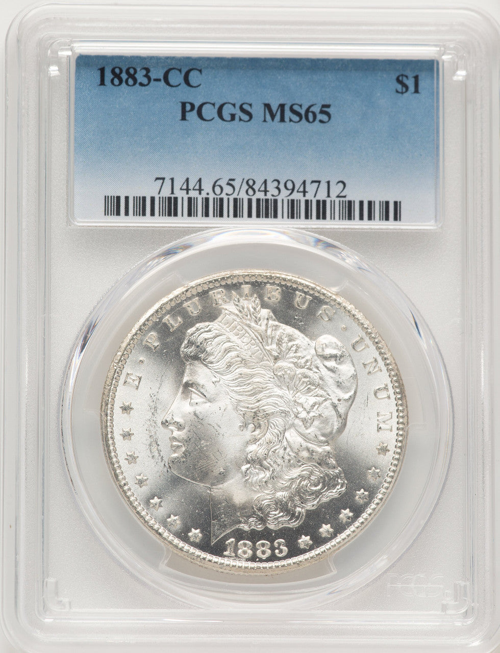1883-CC Morgan Dollar PCGS MS65