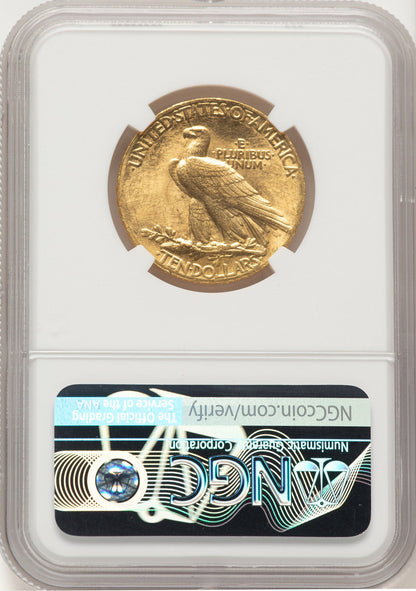 1907 $10 Wire Rim CAC Indian Eagle NGC MS63