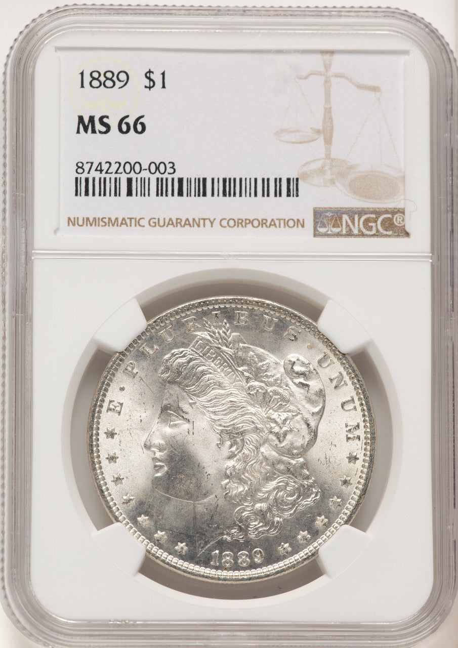 1889 Morgan Dollar NGC MS66