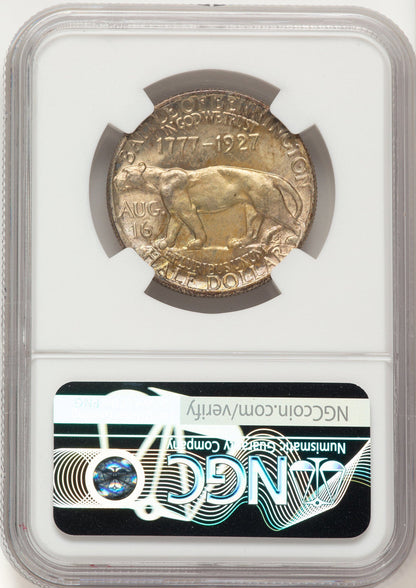 1927 50C Vermont Commemorative Silver NGC MS67