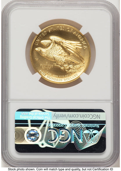 2015-W G$100 American Liberty High Relief Kenneth Bressett Red Book NGC MS70 (784629012)