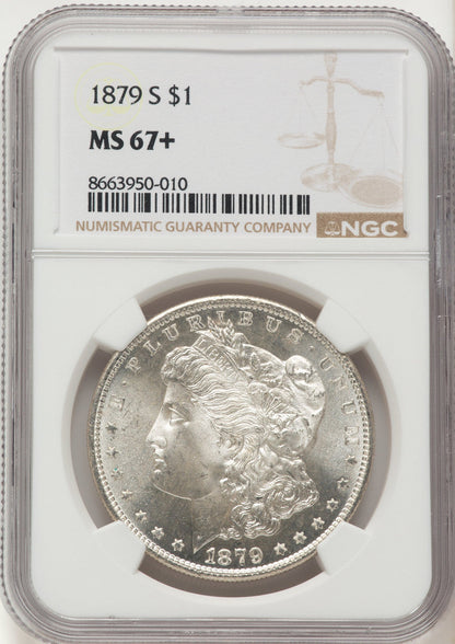1879-S Morgan Dollar NGC MS67+
