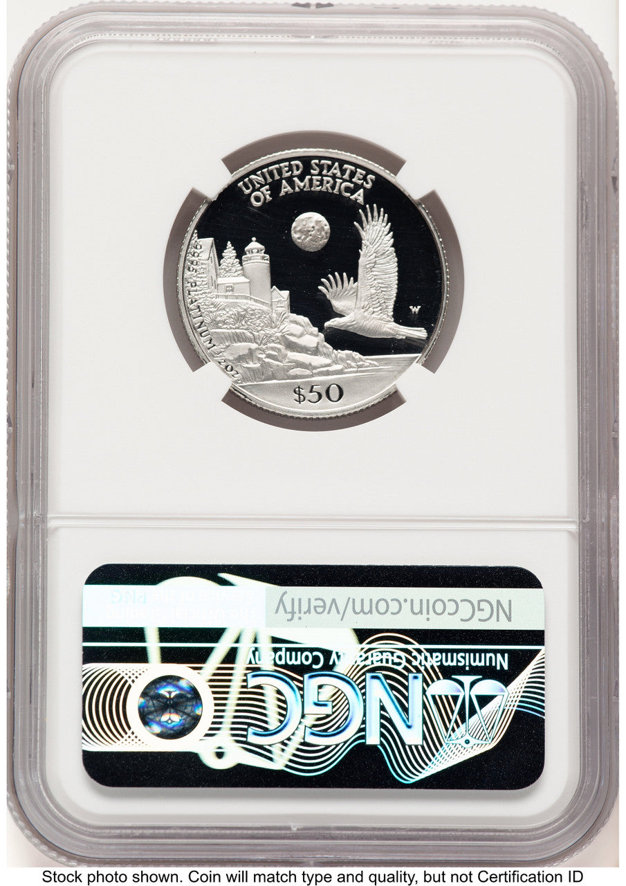 1998-W Proof Platinum Eagle 1/2 oz Mike Castle NGC PF70 (784808002)