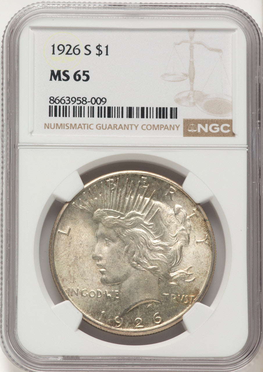 1926-S Peace Dollar NGC MS65