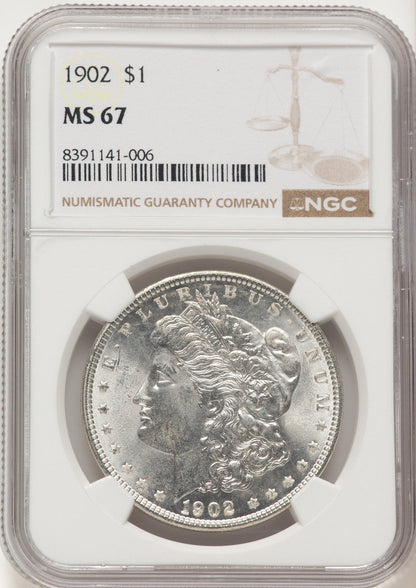 1902 Morgan Dollar NGC MS67