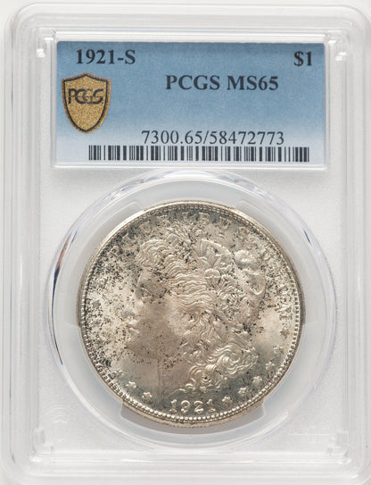 1921-S Morgan Dollar PCGS MS65