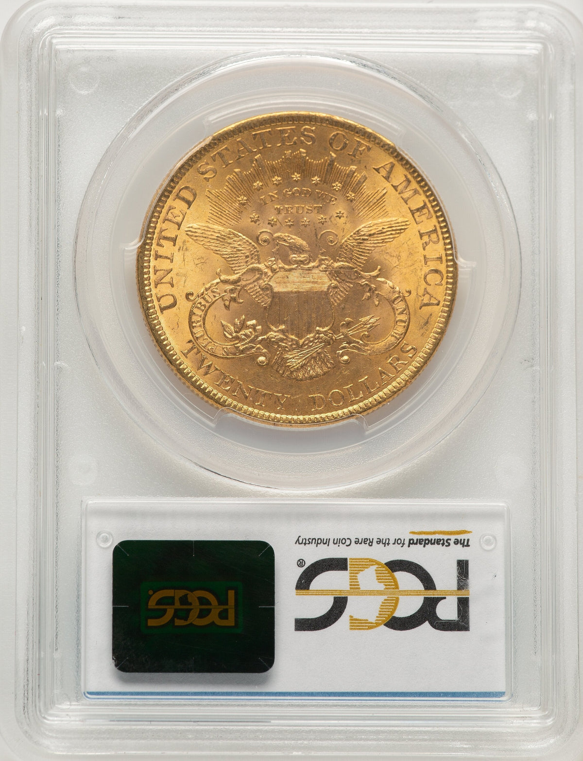 1900 $20 CAC Blue Gradient Liberty Double Eagle PCGS MS63
