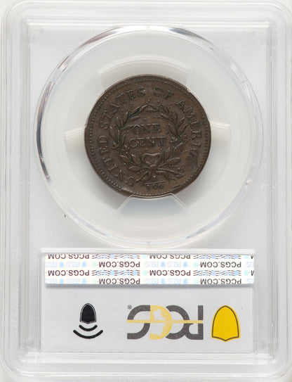 1793 Wreath 1C S-10 Vine and Bars Edge BN Large Cent PCGS XF40