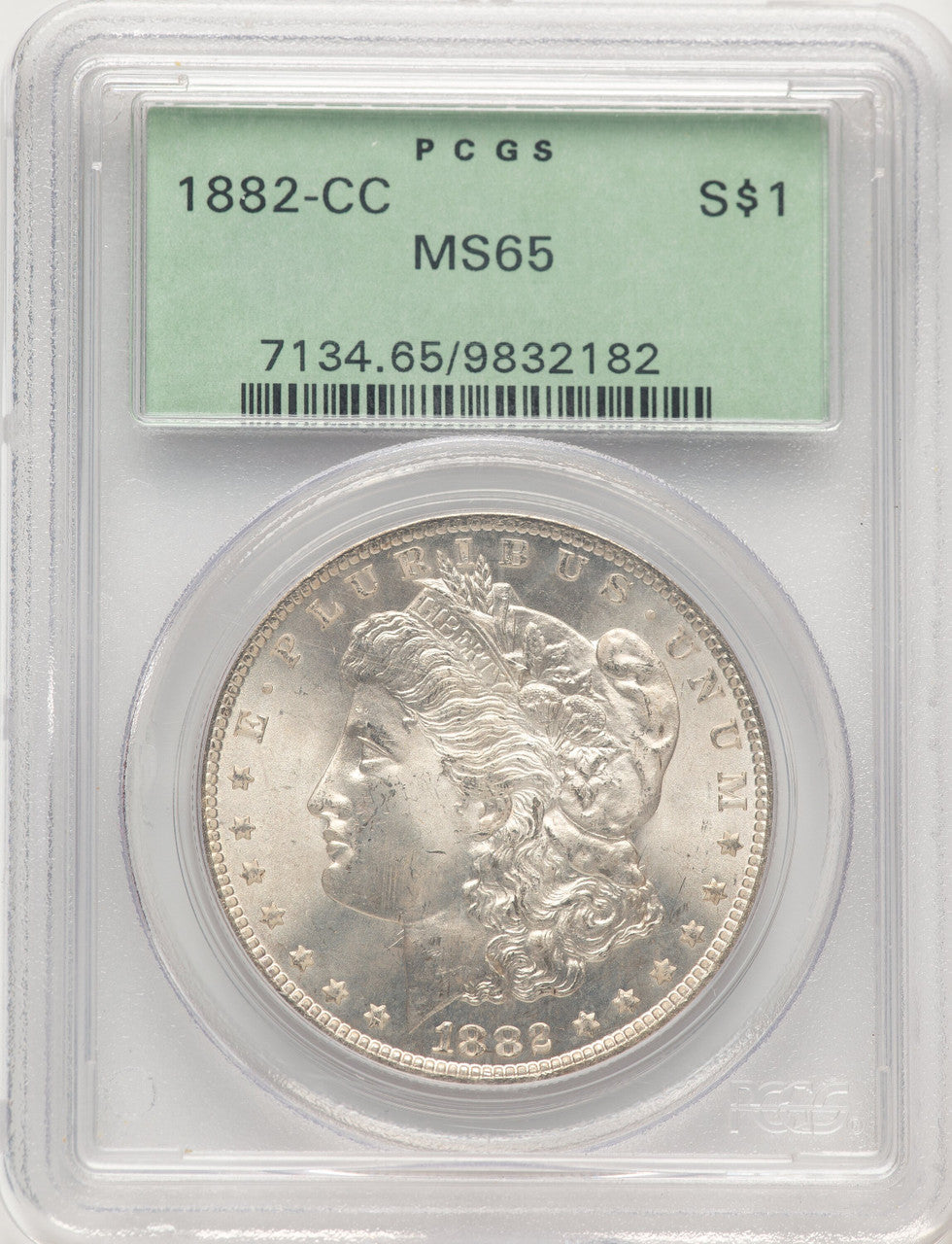 1882-CC Morgan Dollar PCGS MS65