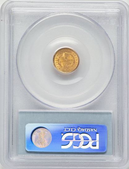 1851 G$1 Gold Dollar PCGS MS64