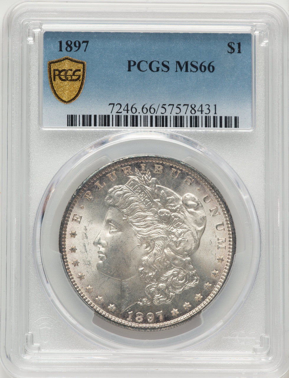 1897 Morgan Dollar PCGS MS66
