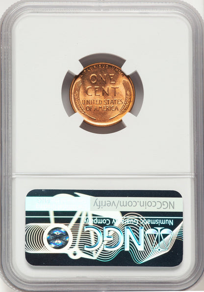 1954 1C RD Lincoln Cent NGC MS67