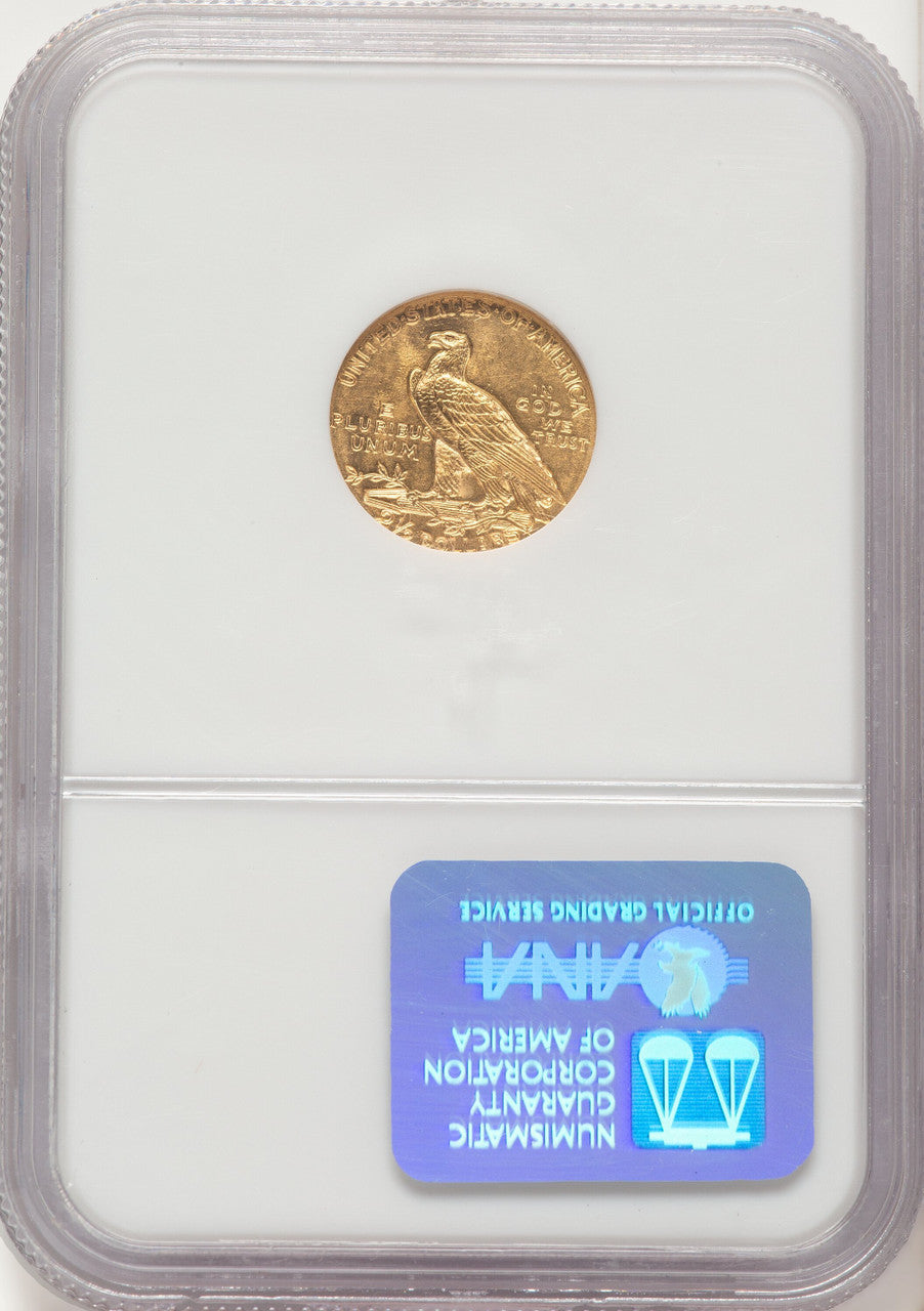 1910 $2.50 Indian Quarter Eagle NGC MS63