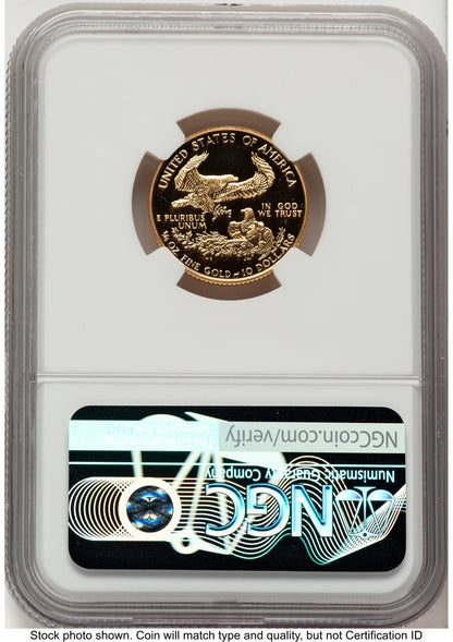 1993-P Proof Gold Eagle 1/4 oz Red Book NGC PF70