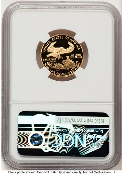 2004-W Proof Gold Eagle 1/4 oz Red Book NGC PF70