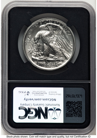 2017 Palladium Eagle 1 oz ER Miles Standish NGC MS70
