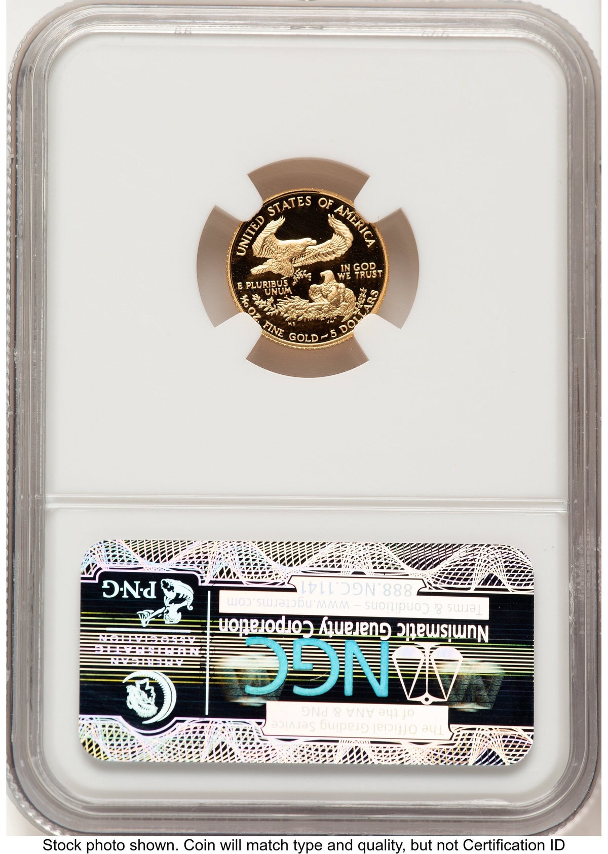 1988-P Proof Gold Eagle 1/10 oz Brown Label NGC PF70