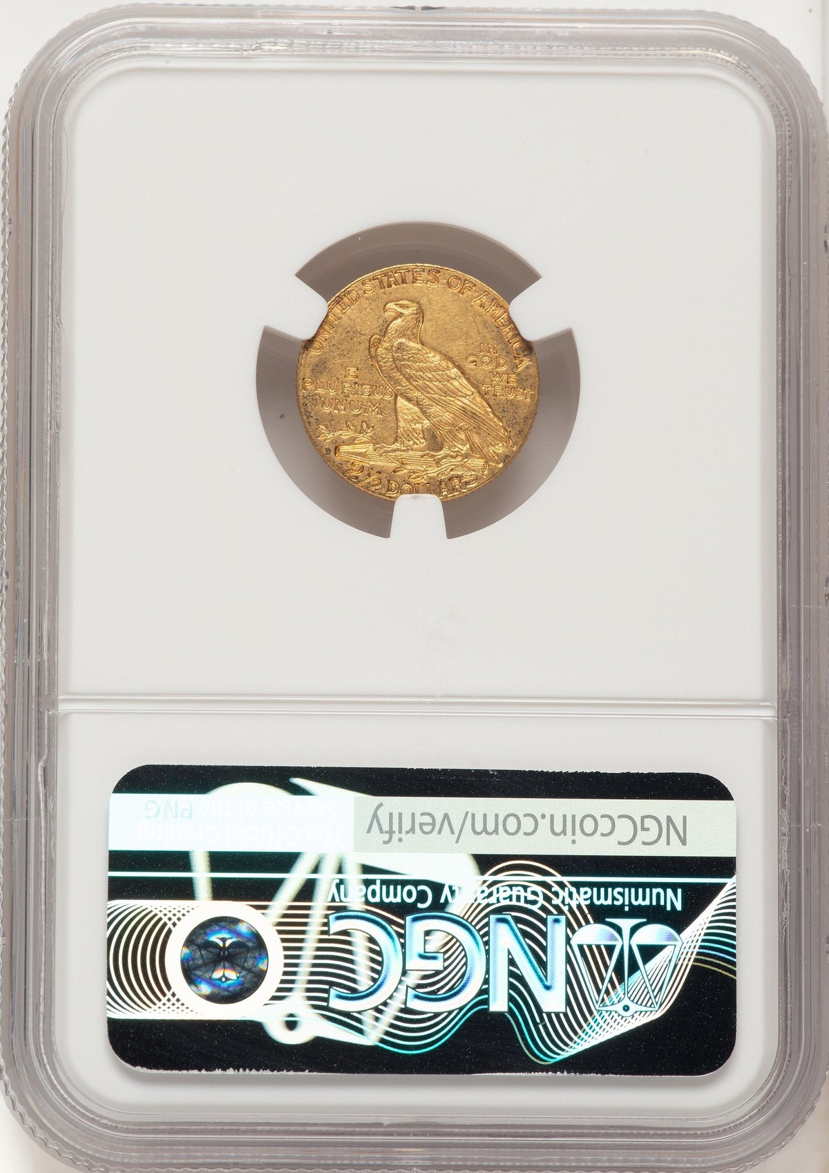 1911-D $2.50 Indian Quarter Eagle NGC AU58