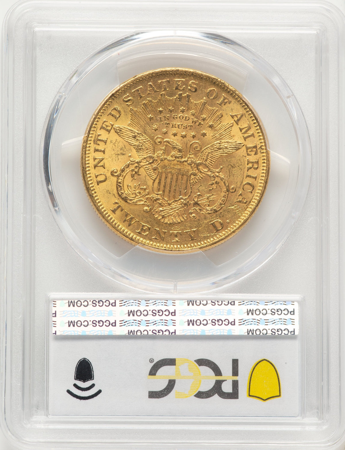 1869 $20 Liberty Double Eagle PCGS MS60