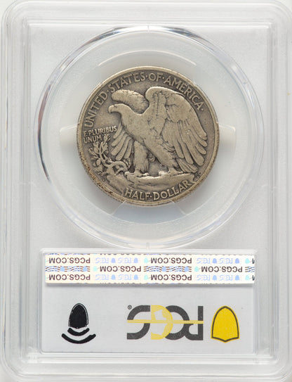 1921-S 50C Walking Liberty Half Dollar PCGS F12