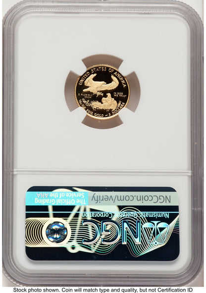 2020-W Proof Gold Eagle 1/10 oz Reagan Bust Art NGC PF70