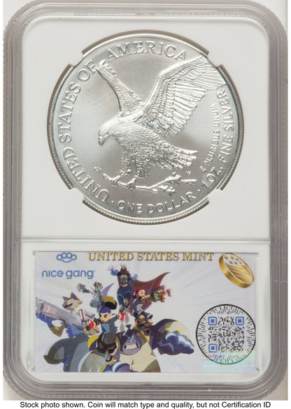 2024-(P) Silver Eagle (Privy Mark) First 50000 8 Era Label NGC MS69