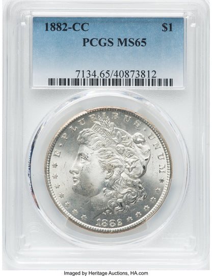 1882-CC Morgan Dollar PCGS MS65