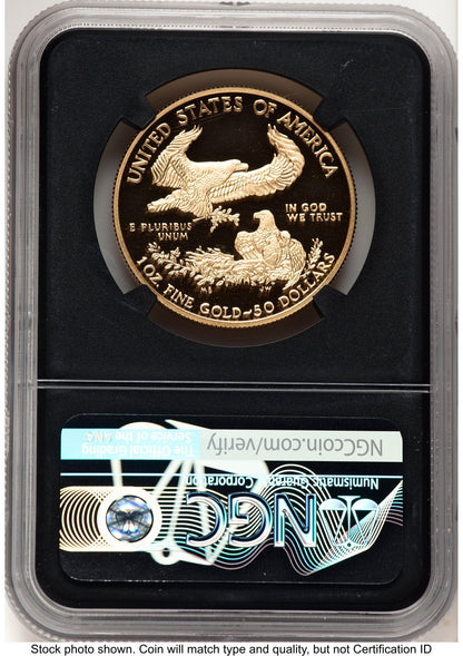 2019-W Proof Gold Eagle 1 oz FDI Washington NGC PF70 Ed Moy