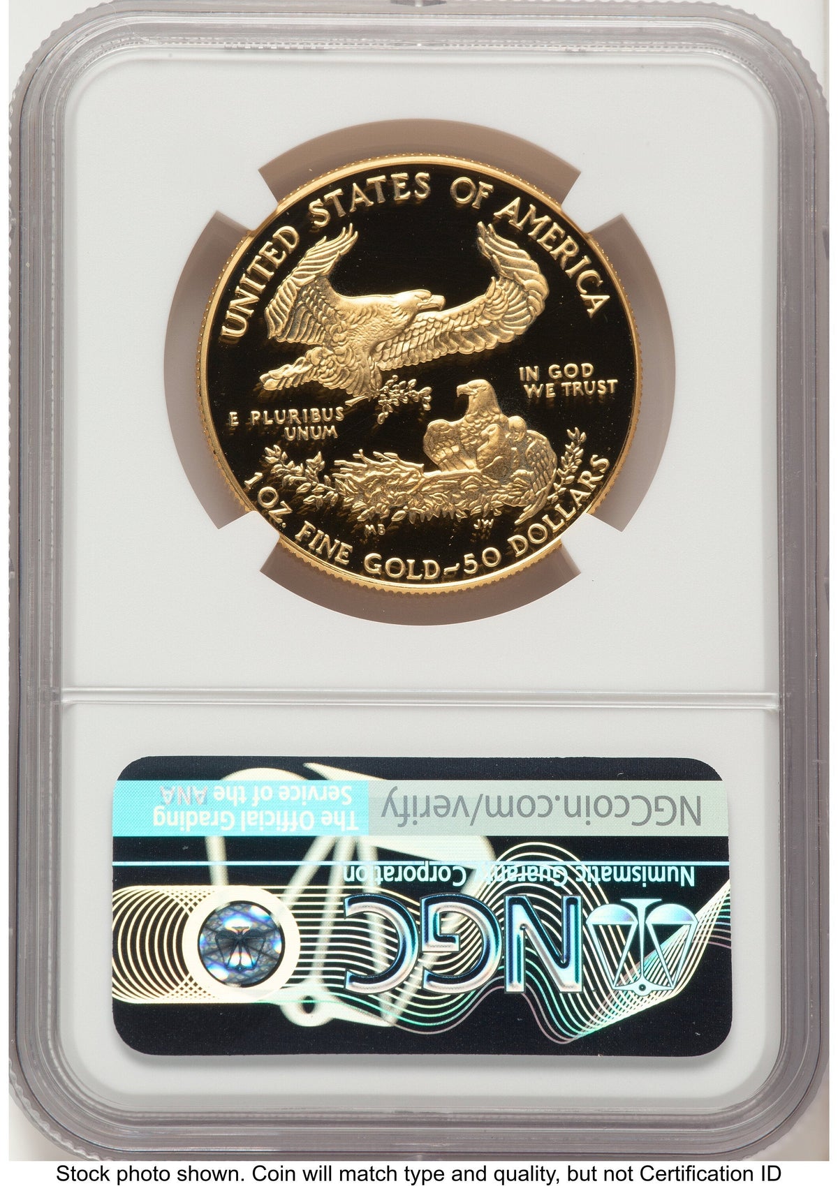 1992-W Proof Gold Eagle 1 oz John NGC PF70 Mercanti