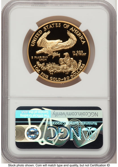 1996-W Proof Gold Eagle 1 oz John NGC PF70 Mercanti